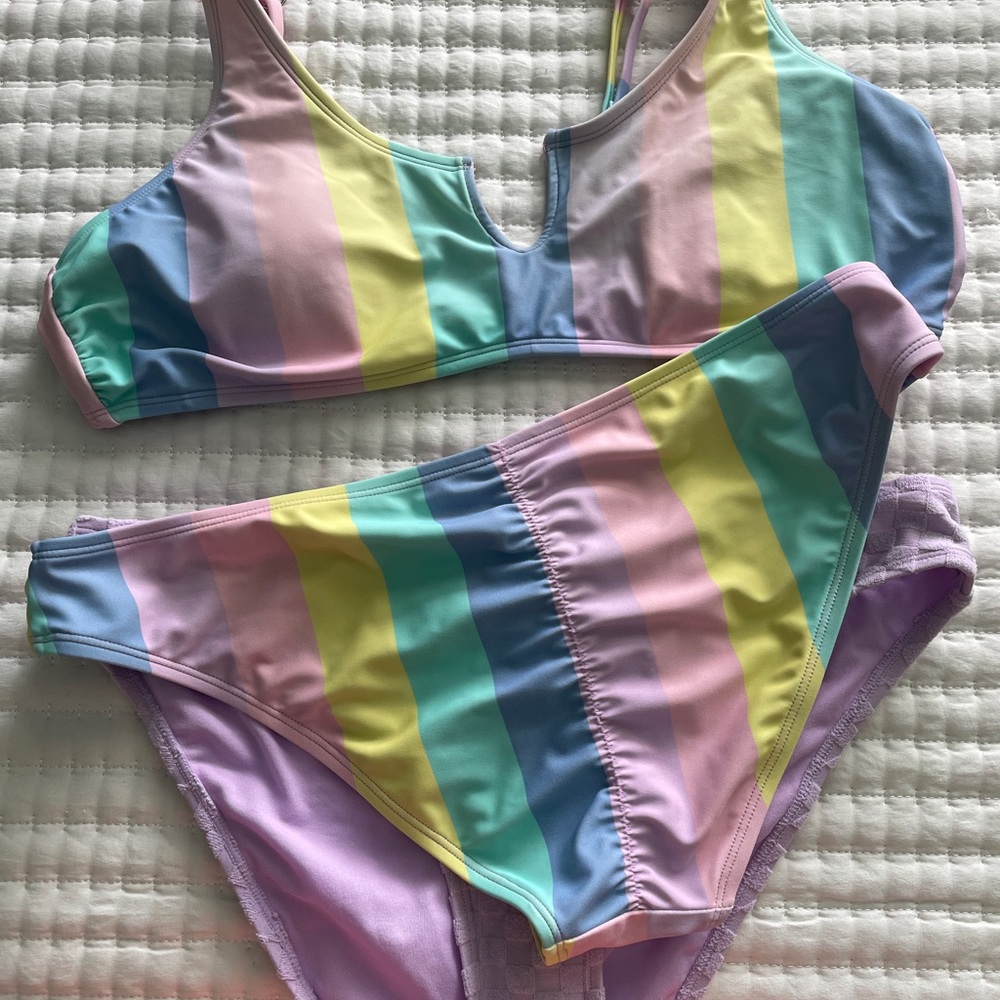 Colorful Striped Summer Bikini Set - Picture 10 of 10